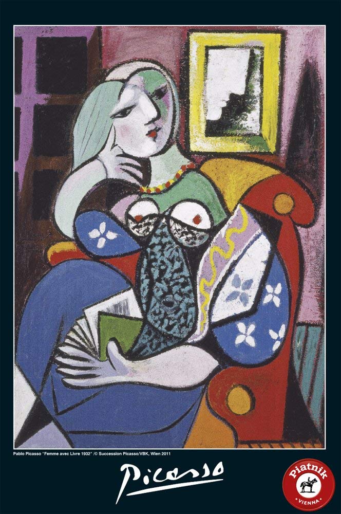 Piatnik of America, Inc. 1,000-Piece Picasso Lady With Book Puzzle - Image 1